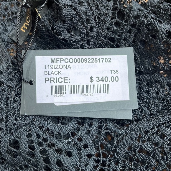 NWT Maje Woman’s Black Izona Lace Detail Romper Accents Size 36/US 4 - Picture 8 of 10